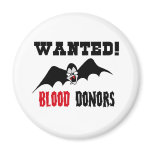 Wanted! Blood Donors magnets