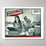 Wanted By Government Print