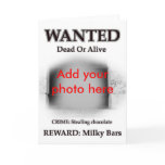 Wanted criminal jail cell prison prisoner photo cards