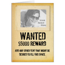 WANTED - Greeting Card