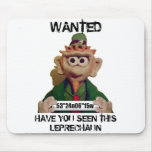 Wanted Leprechaun Mousepad