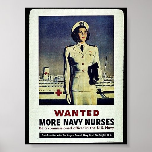 Wanted More Navy Nurses Poster