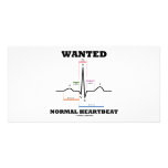 Wanted Normal Heartbeat (Electrocardiogram) photo cards
