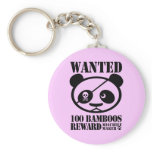 WANTED PANDA Keychain