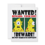 WANTED POSTER #3 invitations