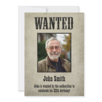WANTED Poster - Birthday Invitation