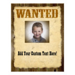 Wanted Poster Old-Time Photo Personalized Announcements