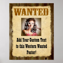 Wanted Poster Old-Time Photo Posters