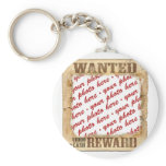 WANTED Poster Photo Frame keychains