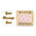 WANTED Poster Photo Frame Personalized Photo Card