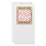 WANTED Poster Photo Frame photo cards