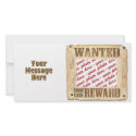 WANTED Poster Photo Frame photo cards
