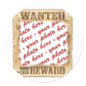 WANTED Poster Photo Frame stickers