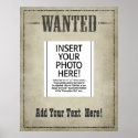 WANTED POSTER template posters