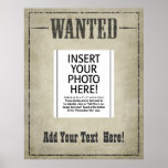 WANTED POSTER template posters