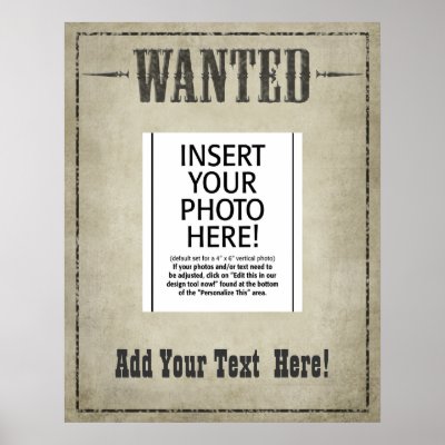 WANTED POSTER template by MyRazzleDazzle