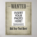 WANTED POSTER template posters
