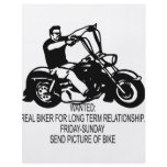 Wanted Real Biker For Long Term Relationship flyers