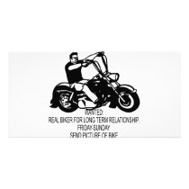 Wanted Real Biker For Long Term Relationship Picture Card