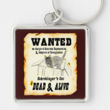 WANTED: Schrodinger's Cat Premium Key Chain