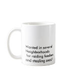 "Wanted" Squirrel mugs