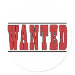 Wanted Sticker
