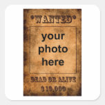 'Wanted' stickers