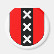 Wapen Amsterdam, Netherlands Fridge Magnet