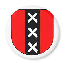 Wapen Amsterdam, Netherlands Fridge Magnet