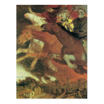 War 1896 by Arnold Bocklin Postcard