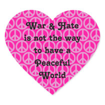 War/Hate vs Peace Sticker