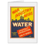 War Industry Water WWII 1943 WPA cards