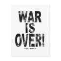 War Is Over (worn look) postcards