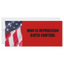 War is Republican birth control Rack Card Template