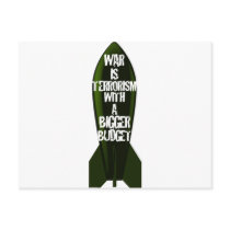 War Is Stupid Postcard