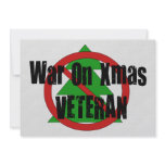 War on Xmas Veteran invitations