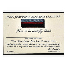 War Shipping Administration Custom Invitation