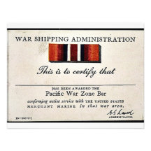 War Shipping Administration Personalized Invitations