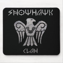 War tarnished Snowhawk Runic mousepad