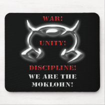 War! Unity! Discipline! (Black Gear) Mousemat