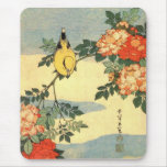 Warbler and Roses Mousemat