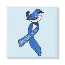 Warbler Neck Ribbon Cerulean