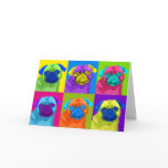 Warhol inspired Pug Card