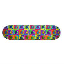 Warhol inspired Pug Skateboard