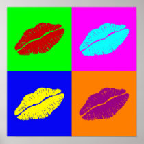 'Warhol lips'  poster