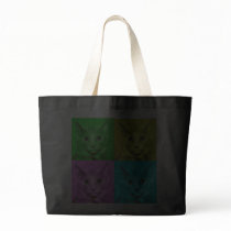 Warhol-style Cat Poster Tote Bag