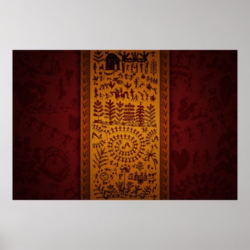 Warli Art Print