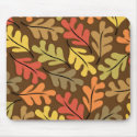 Warm Autumn Leaves mousepads