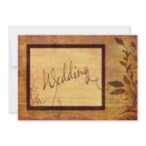 Warm Autumn Romance Affordable Wedding 5 x 7 Invites
