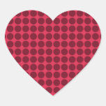 Warm polka dots, amaranth and claret sticker